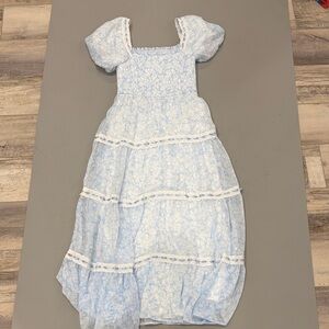 Altar'd State Light Blue Maxi Dress